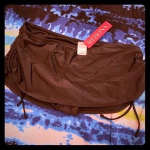 Merona Medium Black Skirted Swim Bottom NWT